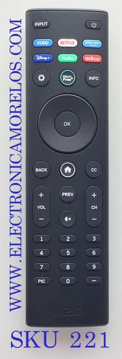 CONTROL REMOTO PARA TV VIZIO  SMART / NUMERO DE PARTE XRT140L / MODELOS M506X-H9 / M506XH9 / M706X-H3 / M706XH3 / P85QX-H1 / V555-H11 / V555H11 / V585-H11 / V585H11 / OLED65-H1 / P75Q9-H1 / P75QX-H1 / OLED65H1 / P65QXH1 / P75Q9H1 / P75Q9H1